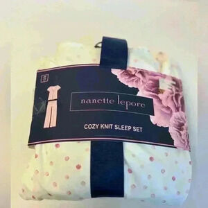 NANETTE LEPORE COZY KNIT SLEEP SET Size S/CH/P